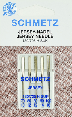 Иглы Schmetz джерси 130/705 H SUK (70x1, 80x2, 90x1, 100x1) 5 шт в Красноперекопске